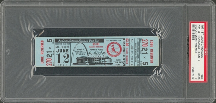 Dick Schofield Collection of (4) 1960-1971 MLB Game Tickets Including 3 World Series Tickets! (Schofield LOA)- PSA/DNA